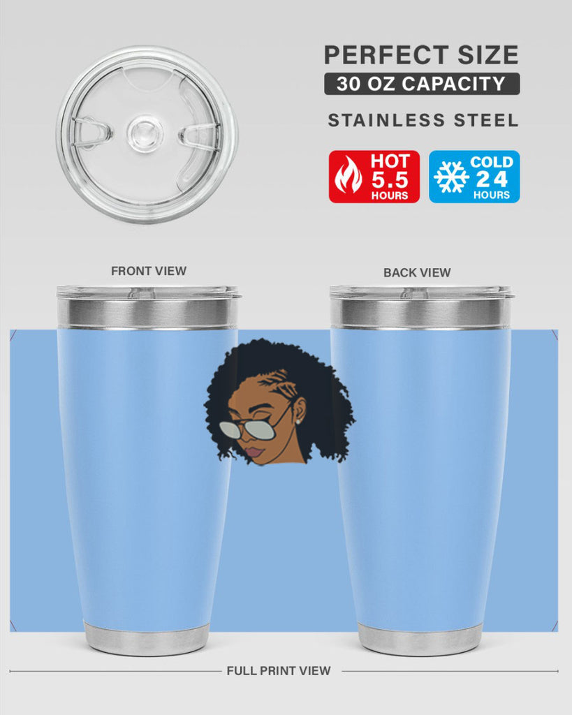 black afro 47#- women-girls- Tumbler
