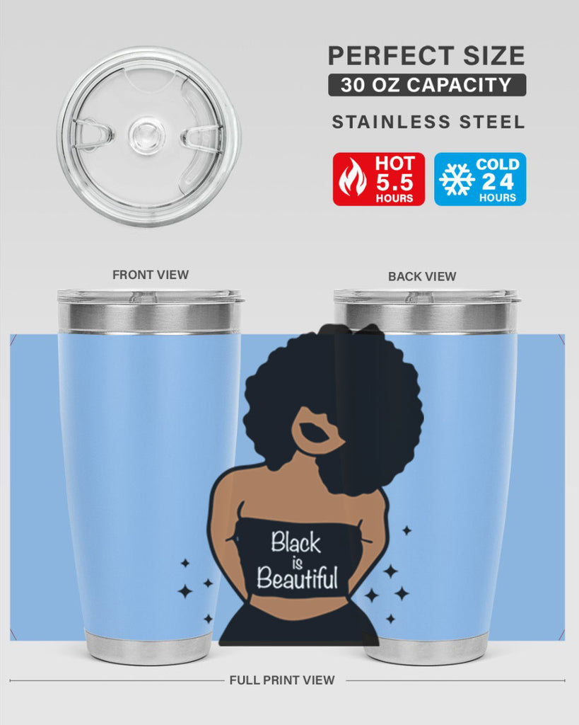 black is beautiful 16#- women-girls- Tumbler