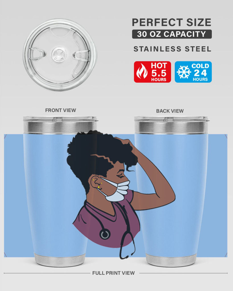 black nurse 1#- women-girls- Tumbler