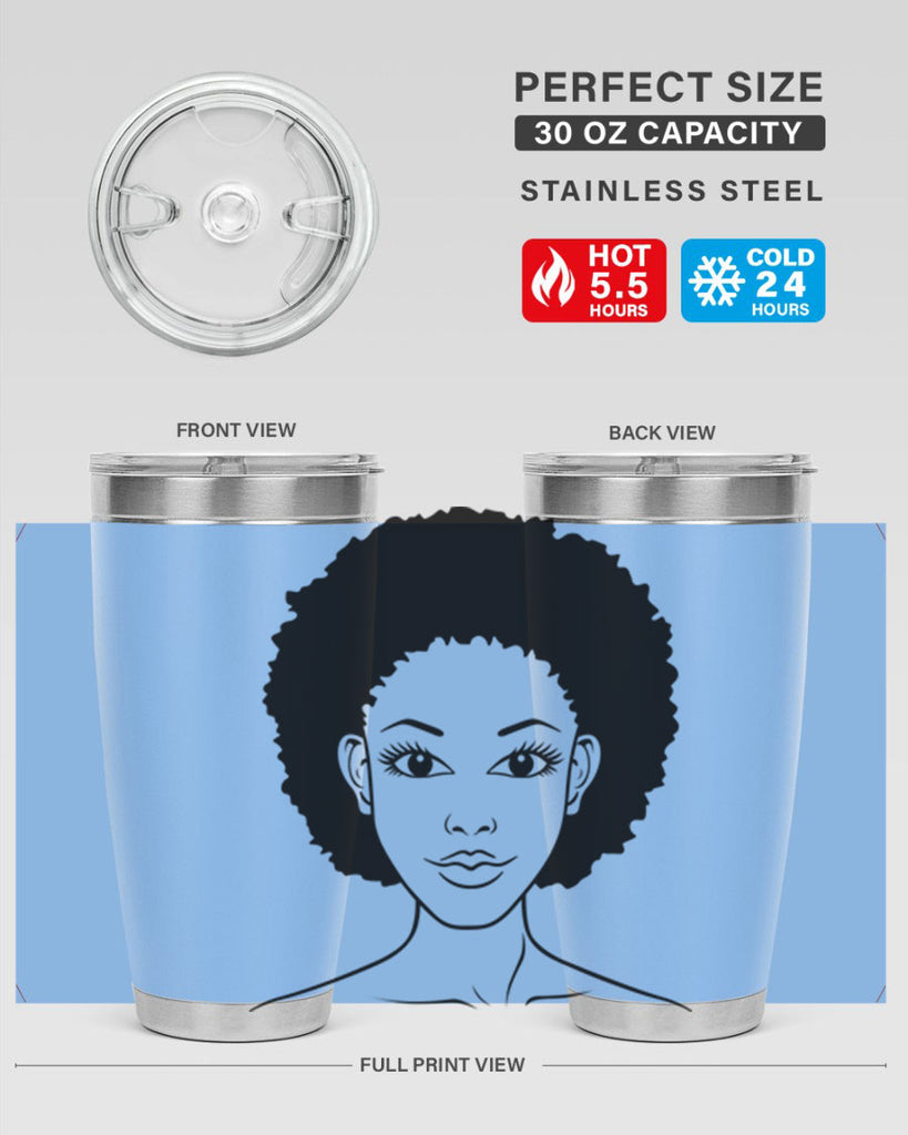 black women - queen 64#- women-girls- Tumbler