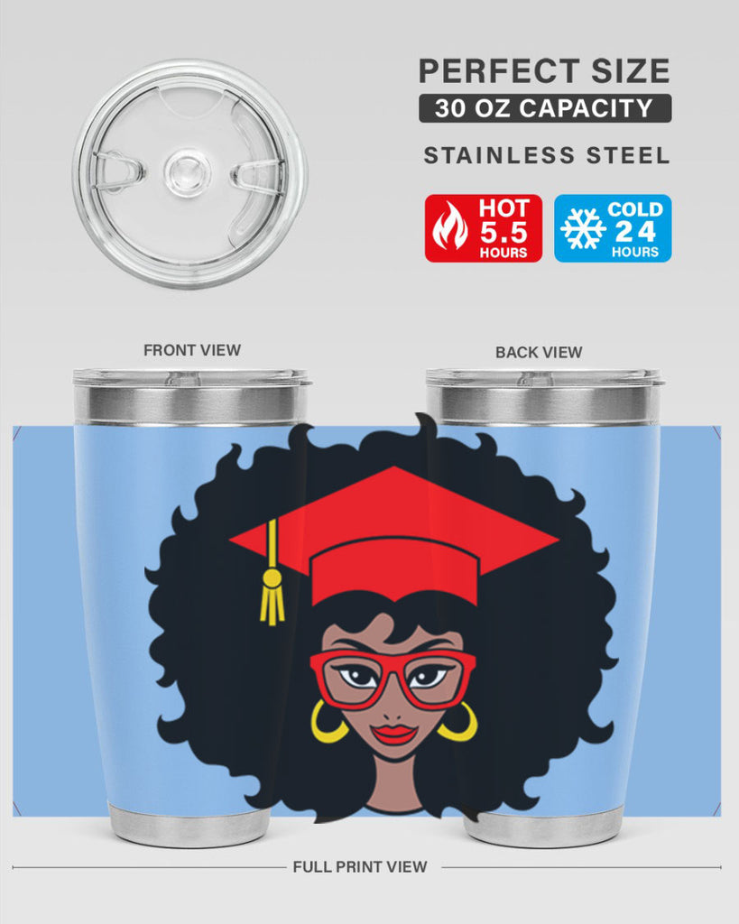 graduation black woman 32#- women-girls- Tumbler