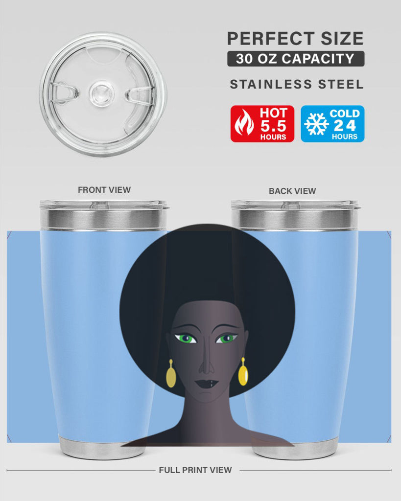 machovka black woman with green eyes 27#- women-girls- Tumbler
