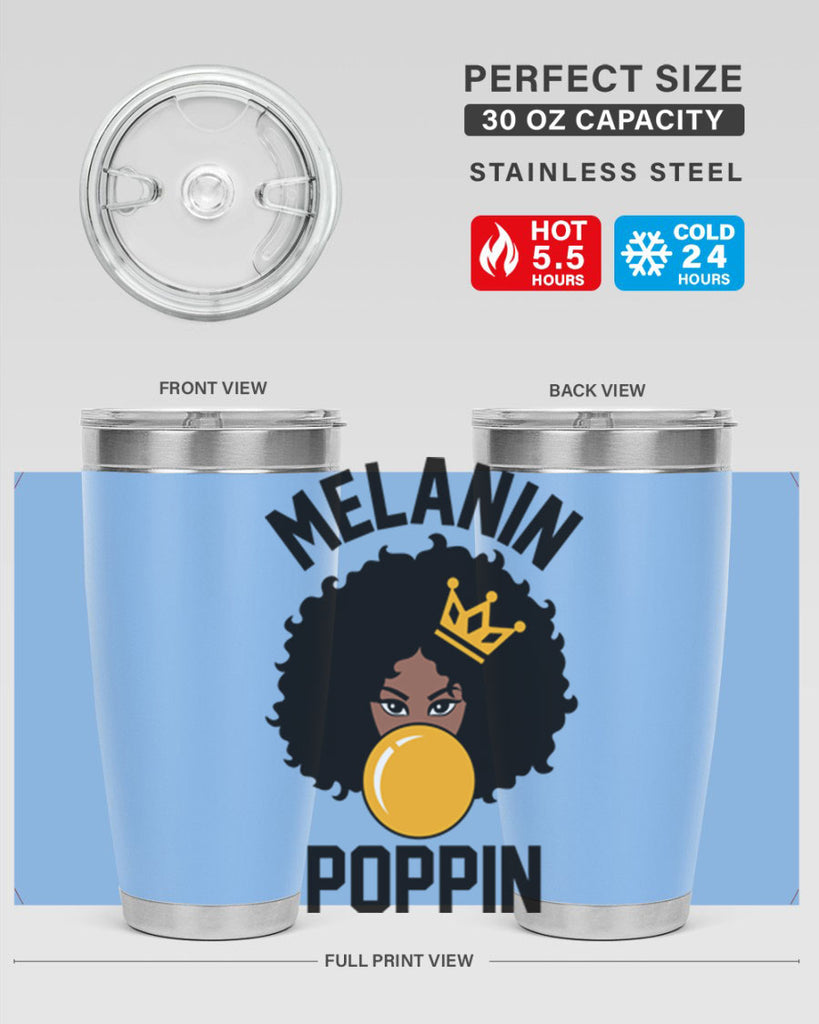 melanin poppin afro girl 25#- women-girls- Tumbler