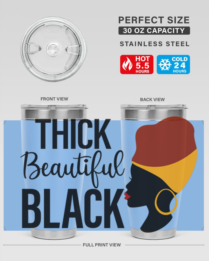thick beautiful black Style 4#- women-girls- Tumbler