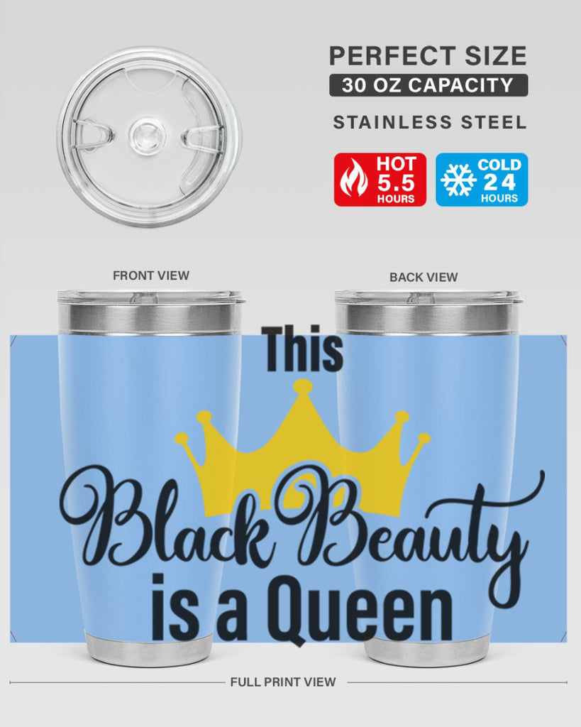 this black beauty is a queen Style 3#- women-girls- Tumbler