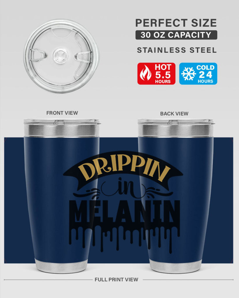 Drippin in melanin Style 41#- women-girls- Tumbler