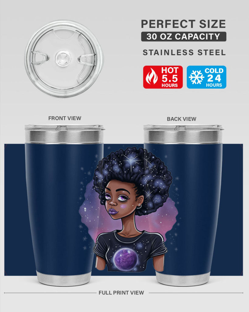 Sparkling Black Girl Design 11#- women-girls- Tumbler