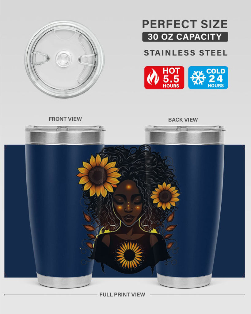 Sparkling Black Girl Design 13#- women-girls- Tumbler