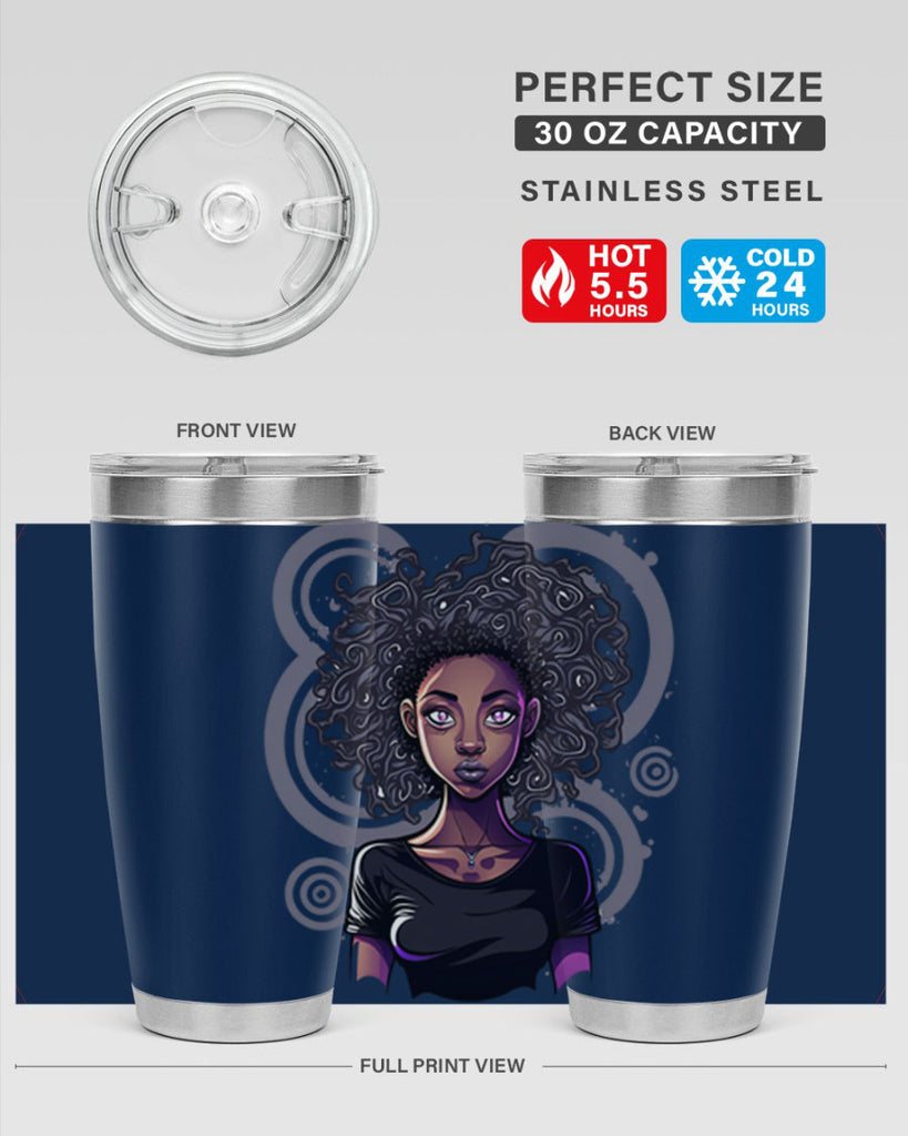 Sparkling Black Girl Design 14#- women-girls- Tumbler