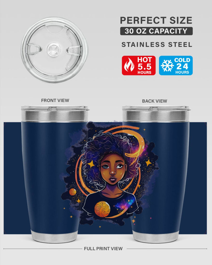 Sparkling Black Girl Design 19#- women-girls- Tumbler