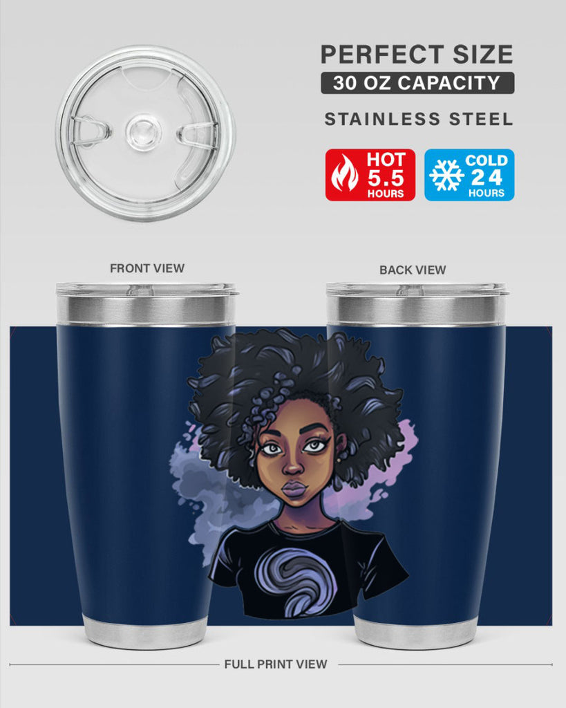 Sparkling Black Girl Design 1#- women-girls- Tumbler