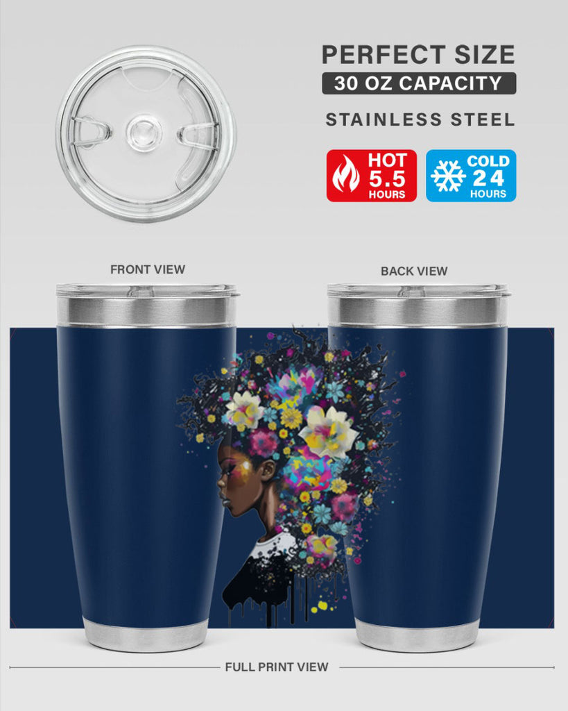 Sparkling Black Girl Design 2#- women-girls- Tumbler