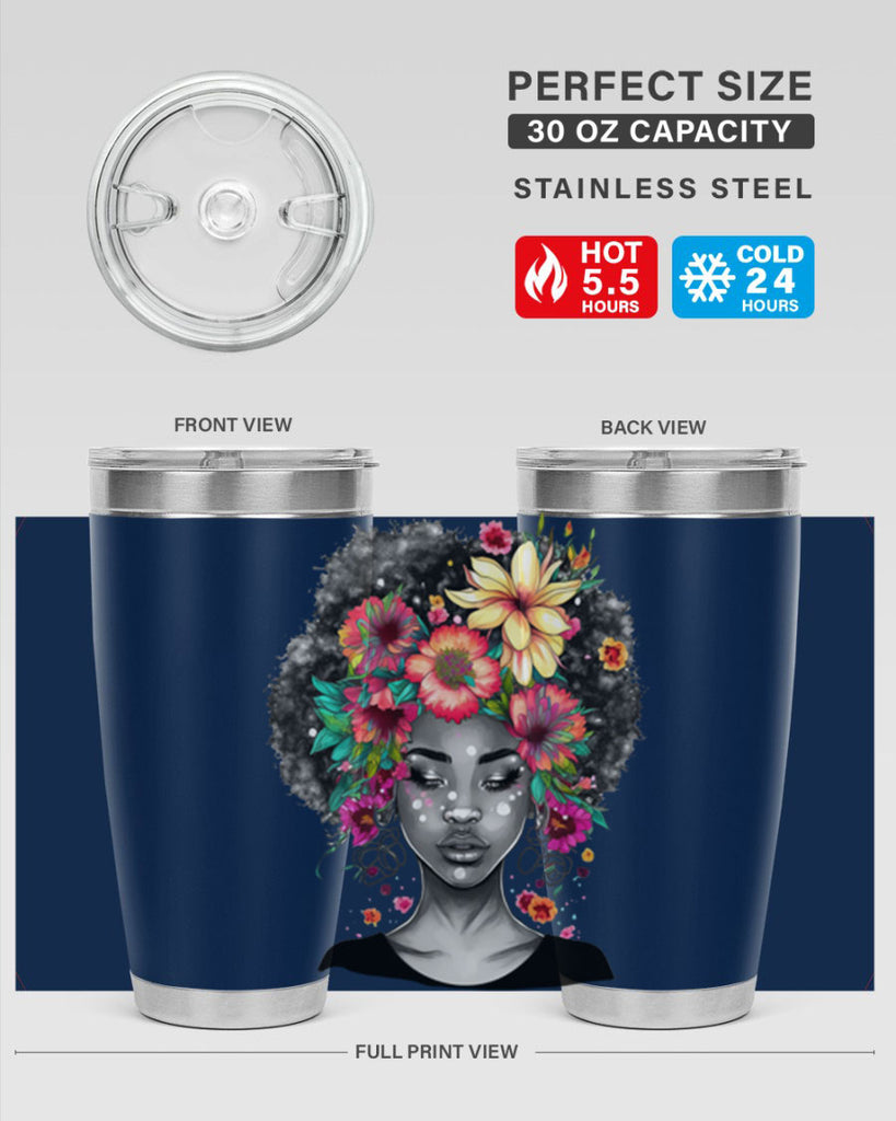 Sparkling Black Girl Design 9#- women-girls- Tumbler