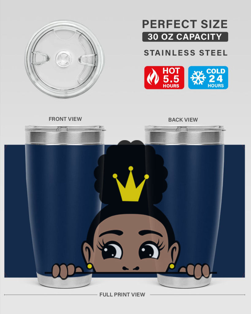 afro puff crown girl 2#- women-girls- Tumbler