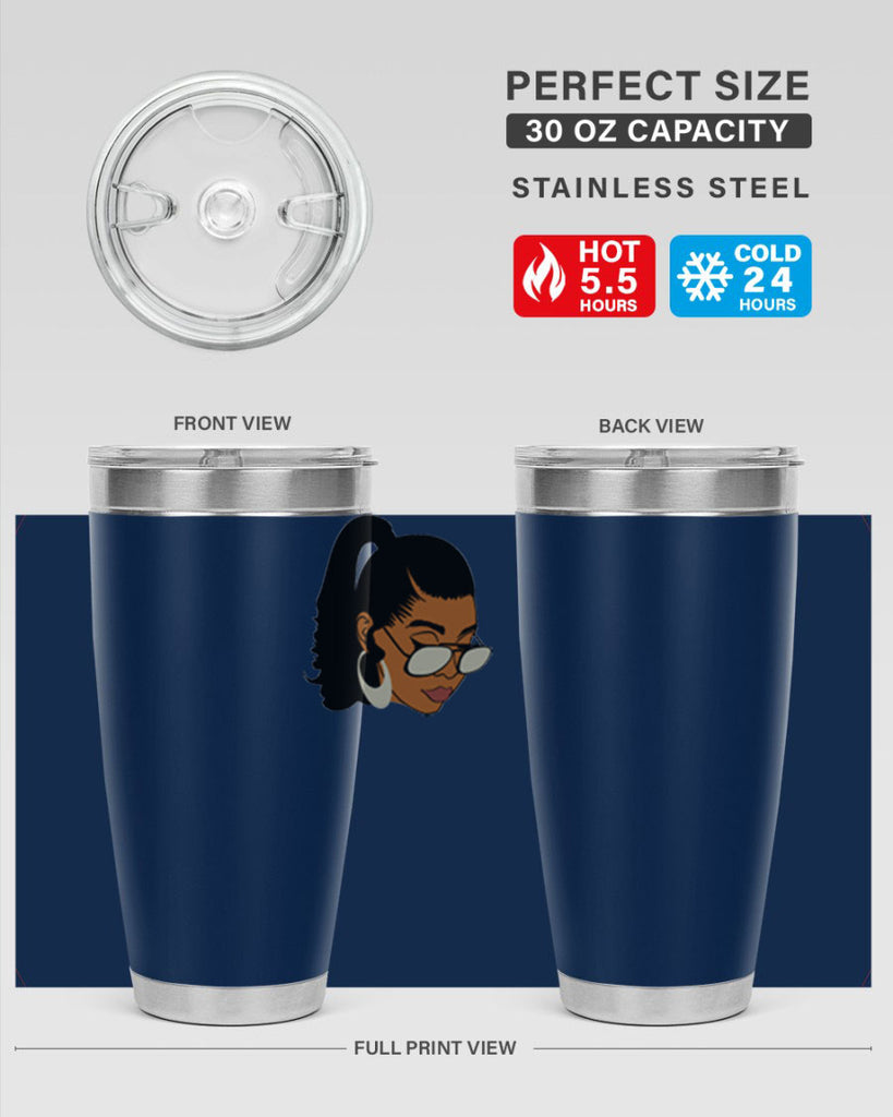 black afro 42#- women-girls- Tumbler