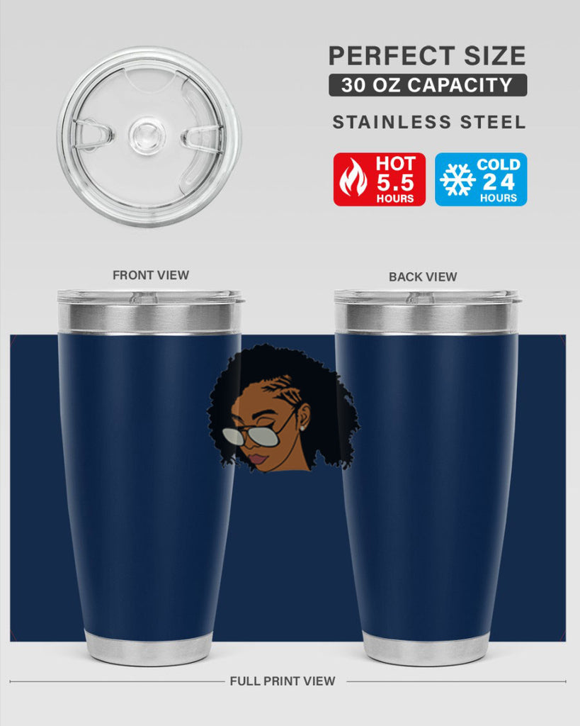 black afro 47#- women-girls- Tumbler