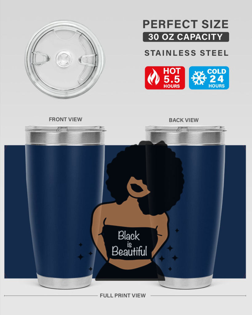 black is beautiful 16#- women-girls- Tumbler
