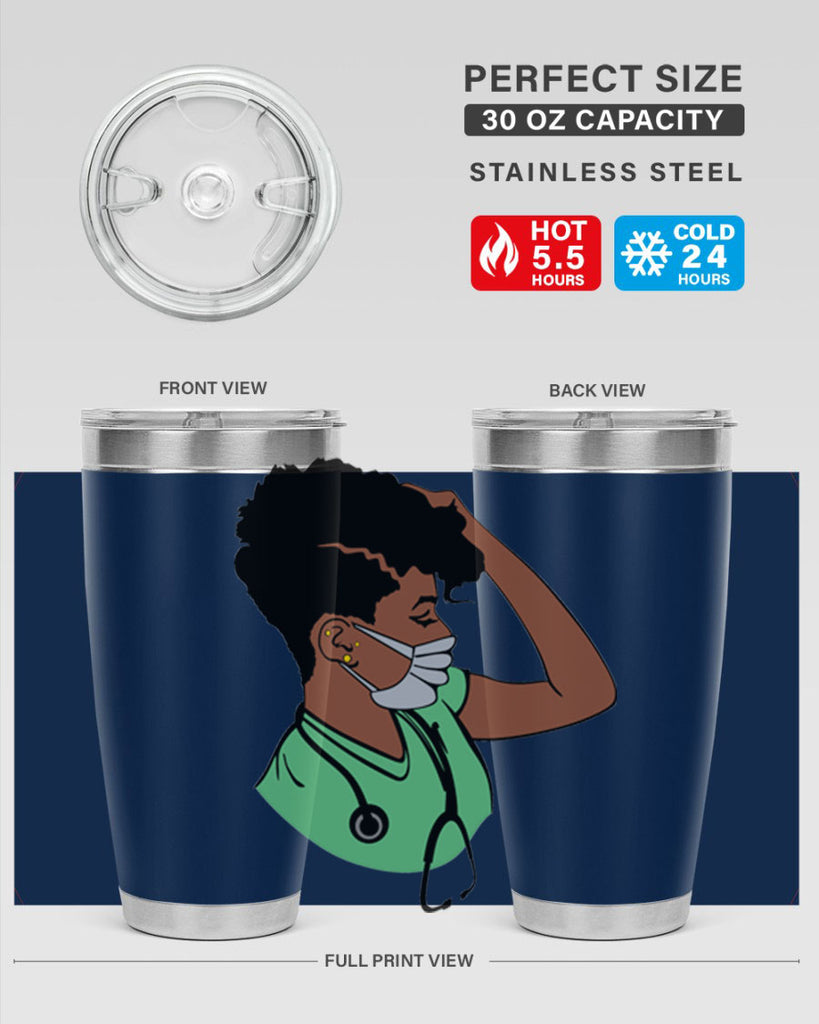 black nurse 2#- women-girls- Tumbler