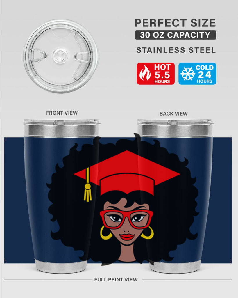 graduation black woman 32#- women-girls- Tumbler