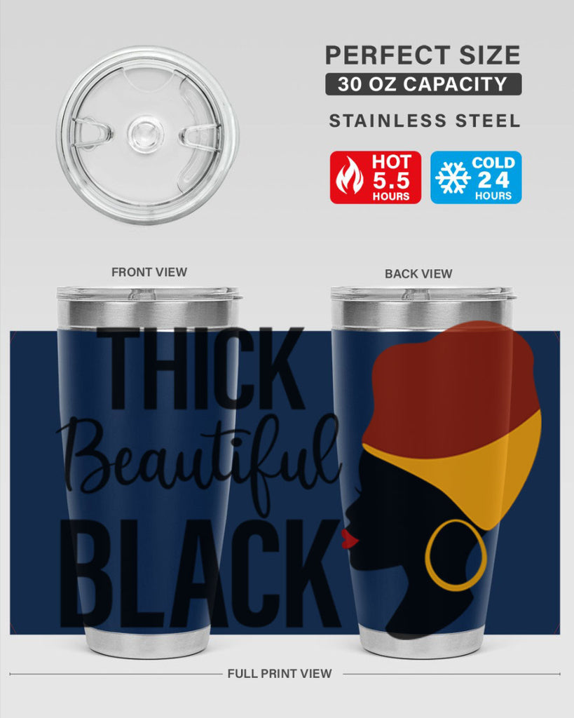 thick beautiful black Style 4#- women-girls- Tumbler
