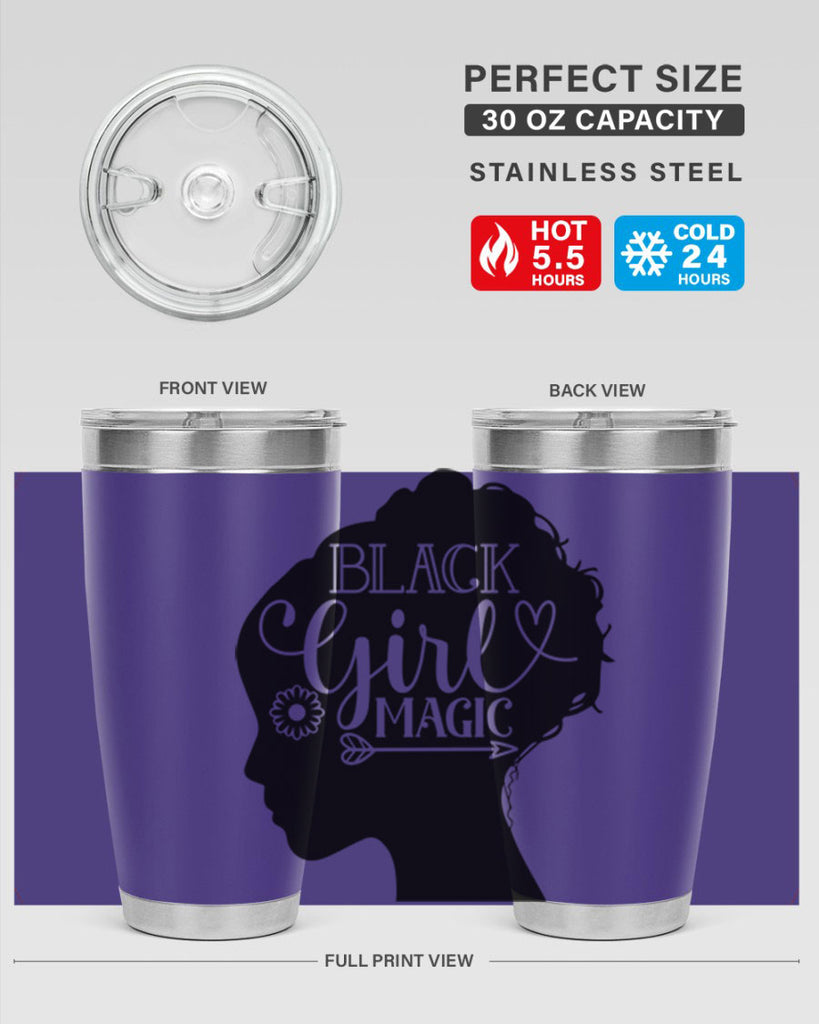 Black girl magic Style 59#- women-girls- Tumbler