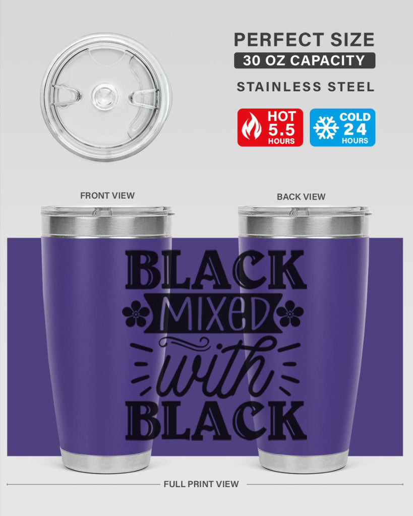 Black mixed with black Style 56#- women-girls- Tumbler