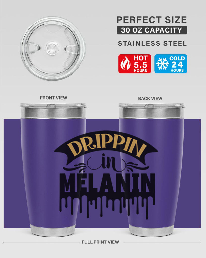 Drippin in melanin Style 41#- women-girls- Tumbler