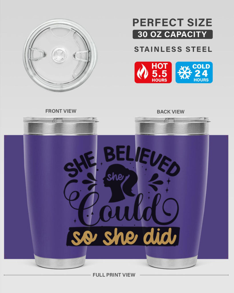 She believed she could she did Style 7#- women-girls- Tumbler