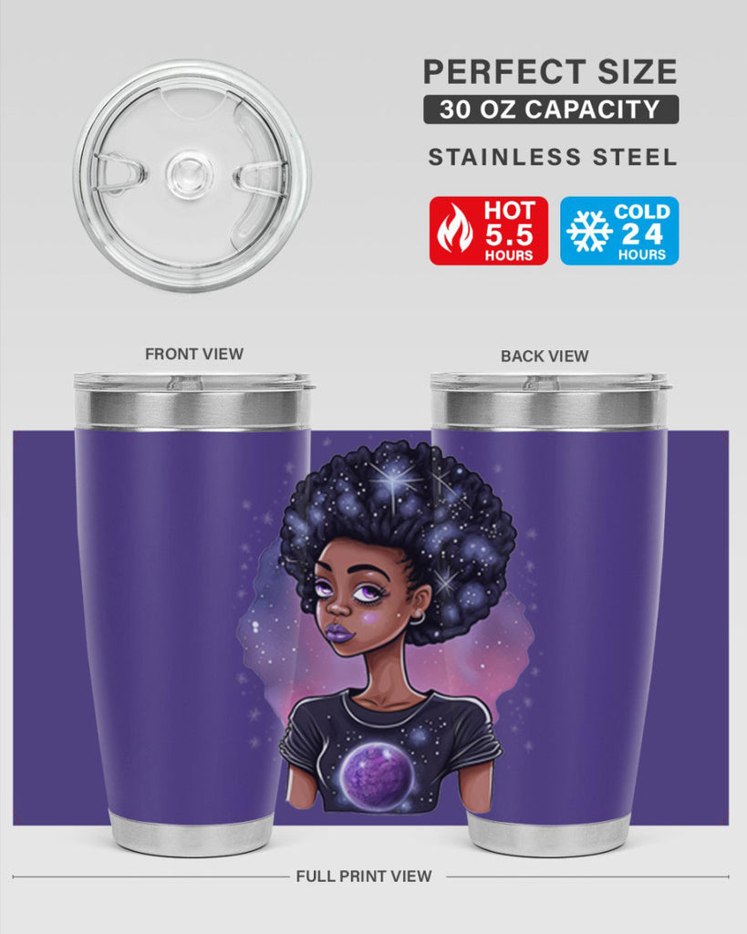 Sparkling Black Girl Design 11#- women-girls- Tumbler