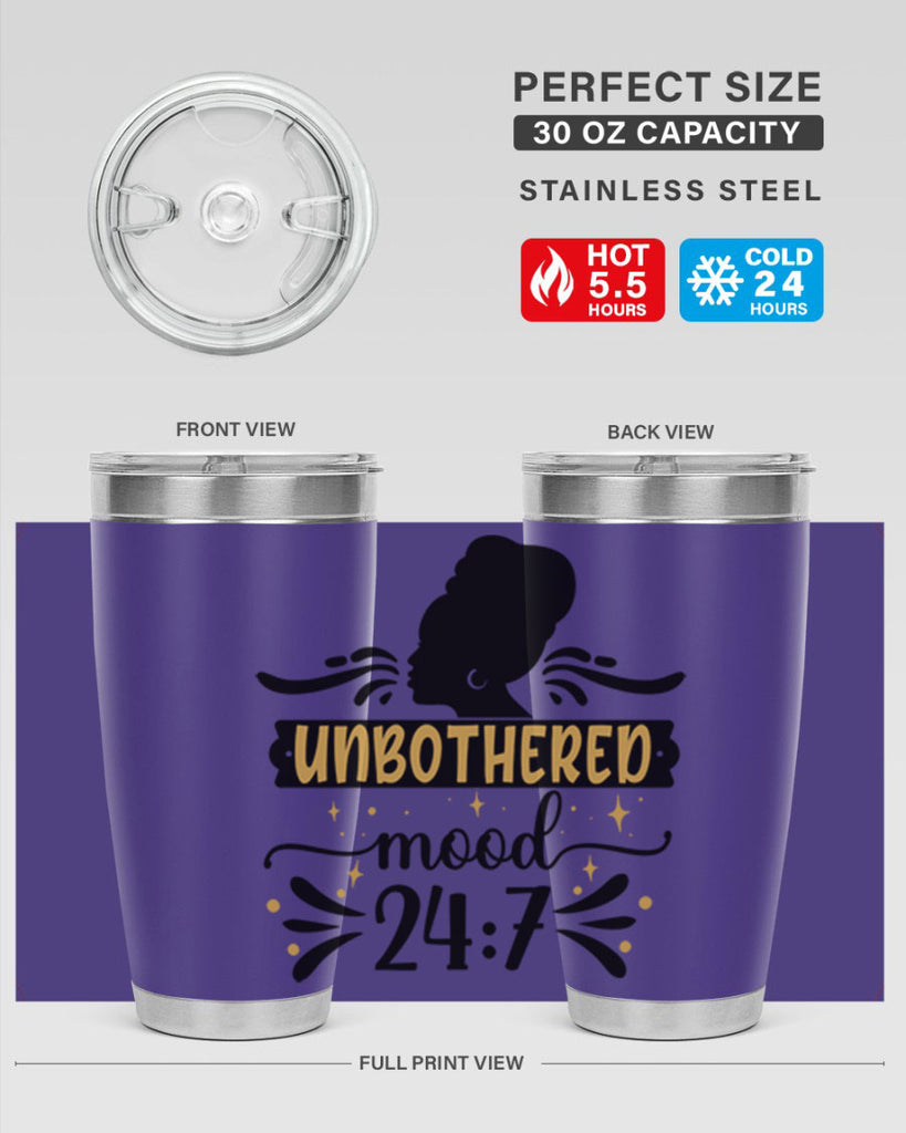 Unbothered mood Style 2#- women-girls- Tumbler