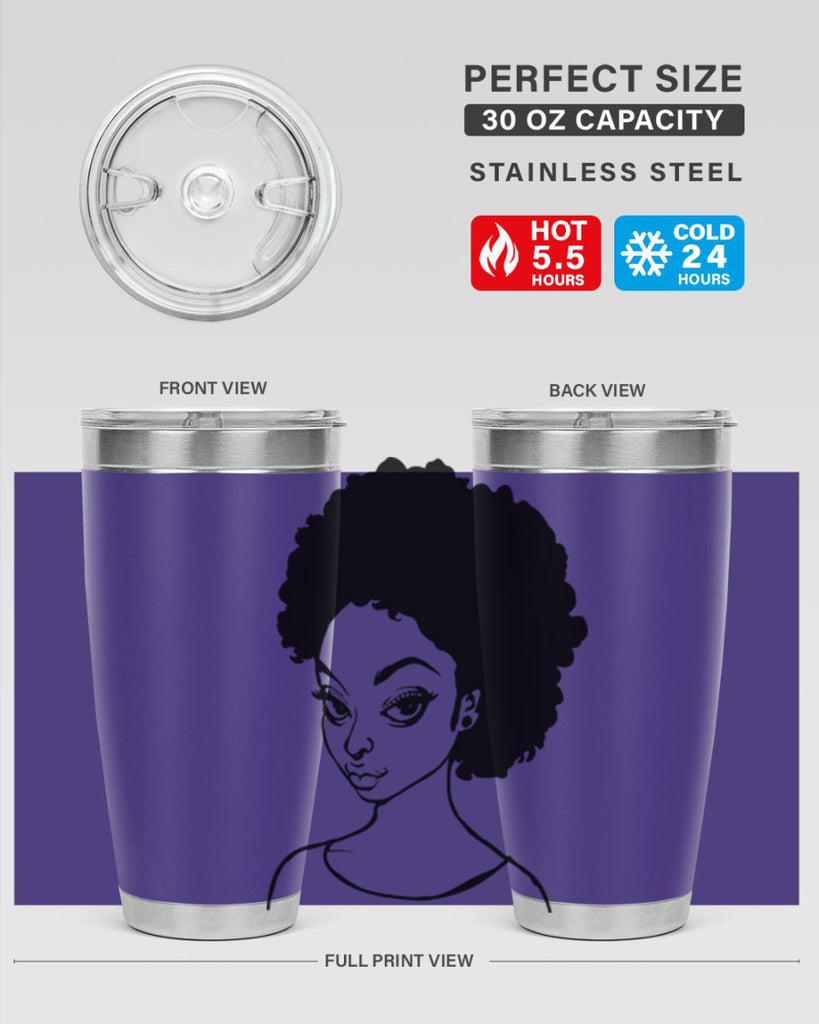 afro woman girl lady 68#- women-girls- Tumbler