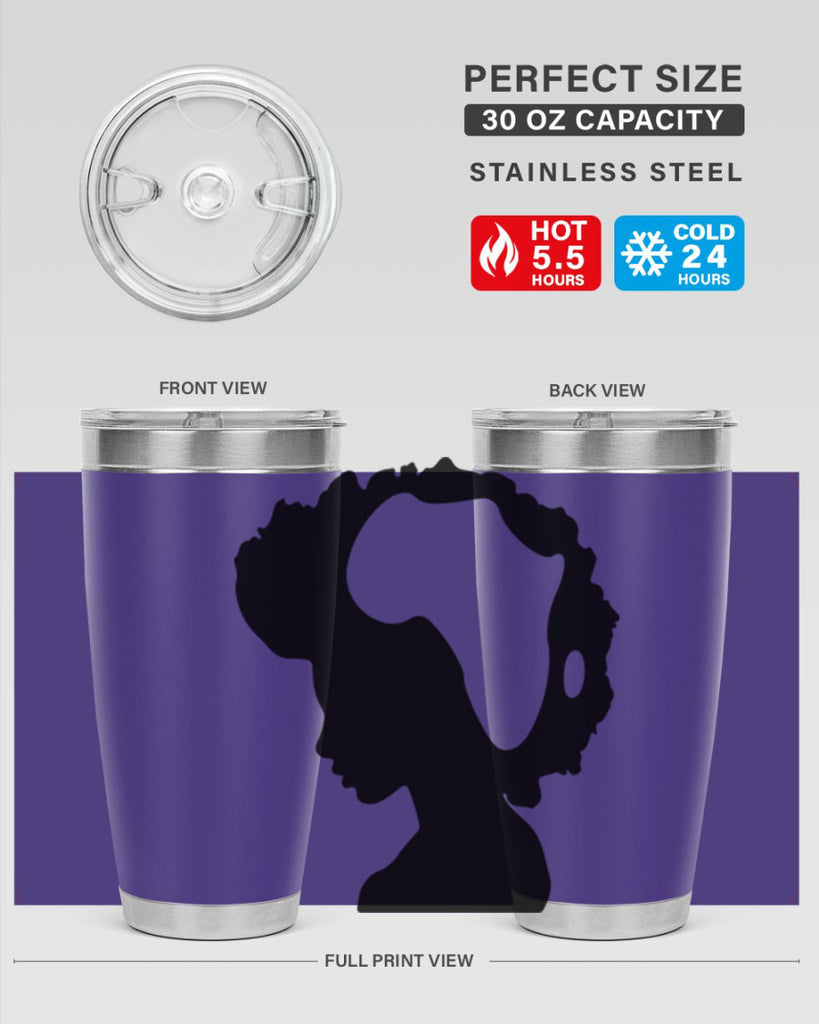 afro woman with africa map 65#- women-girls- Tumbler