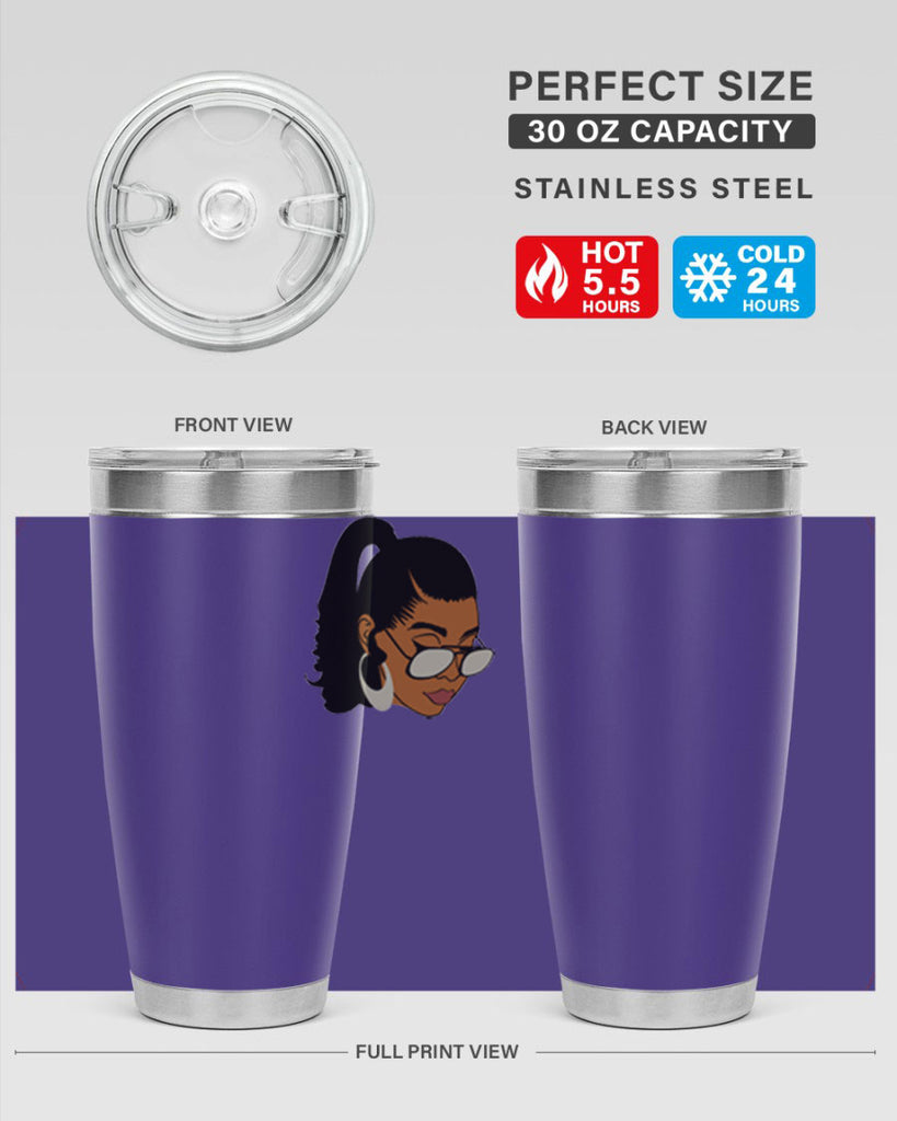 black afro 42#- women-girls- Tumbler
