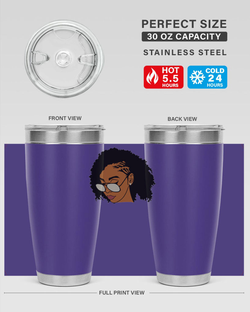 black afro 47#- women-girls- Tumbler