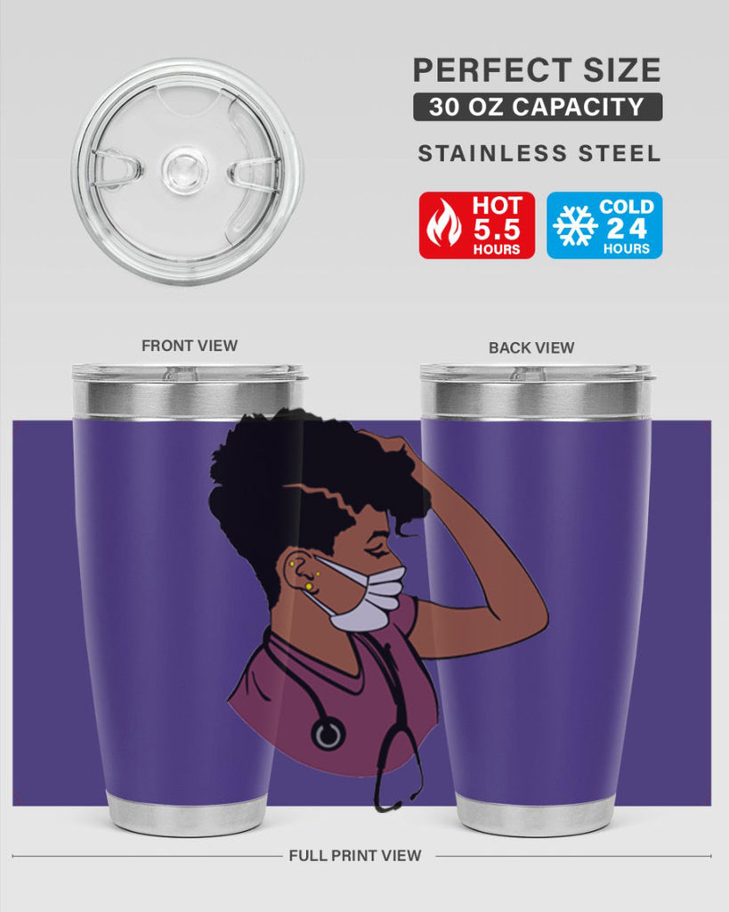 black nurse 1#- women-girls- Tumbler