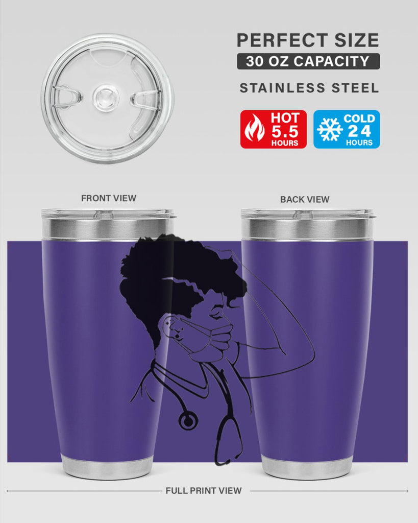 black nurse 3#- women-girls- Tumbler