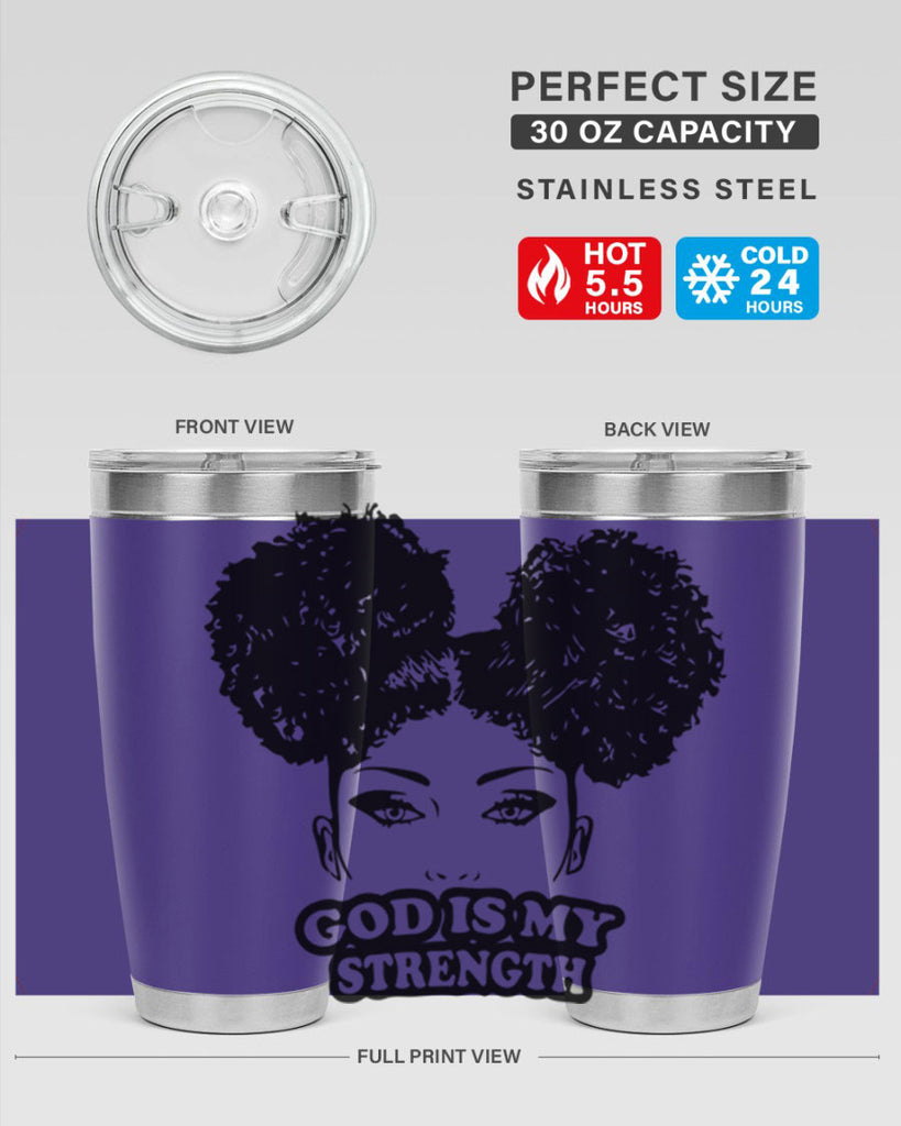 god is my strength 2#- women-girls- Tumbler