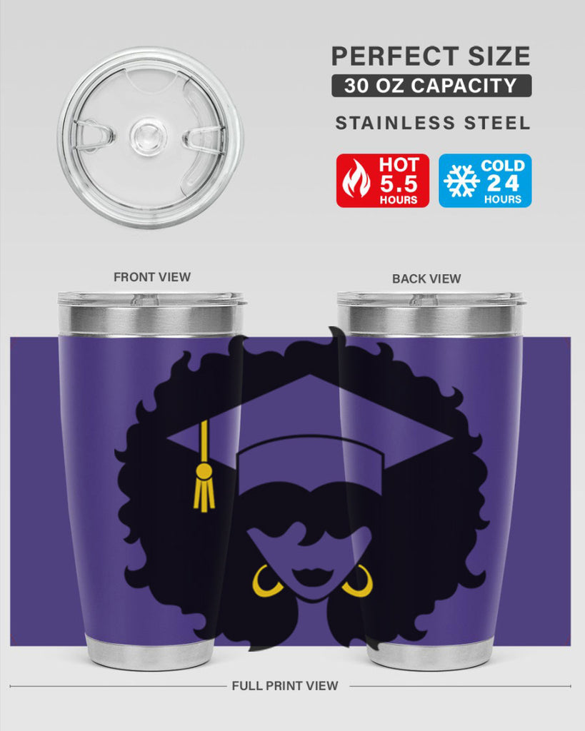 grad black woman 33#- women-girls- Tumbler