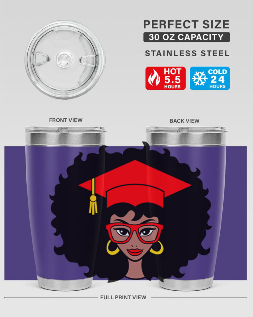 graduation black woman 32#- women-girls- Tumbler