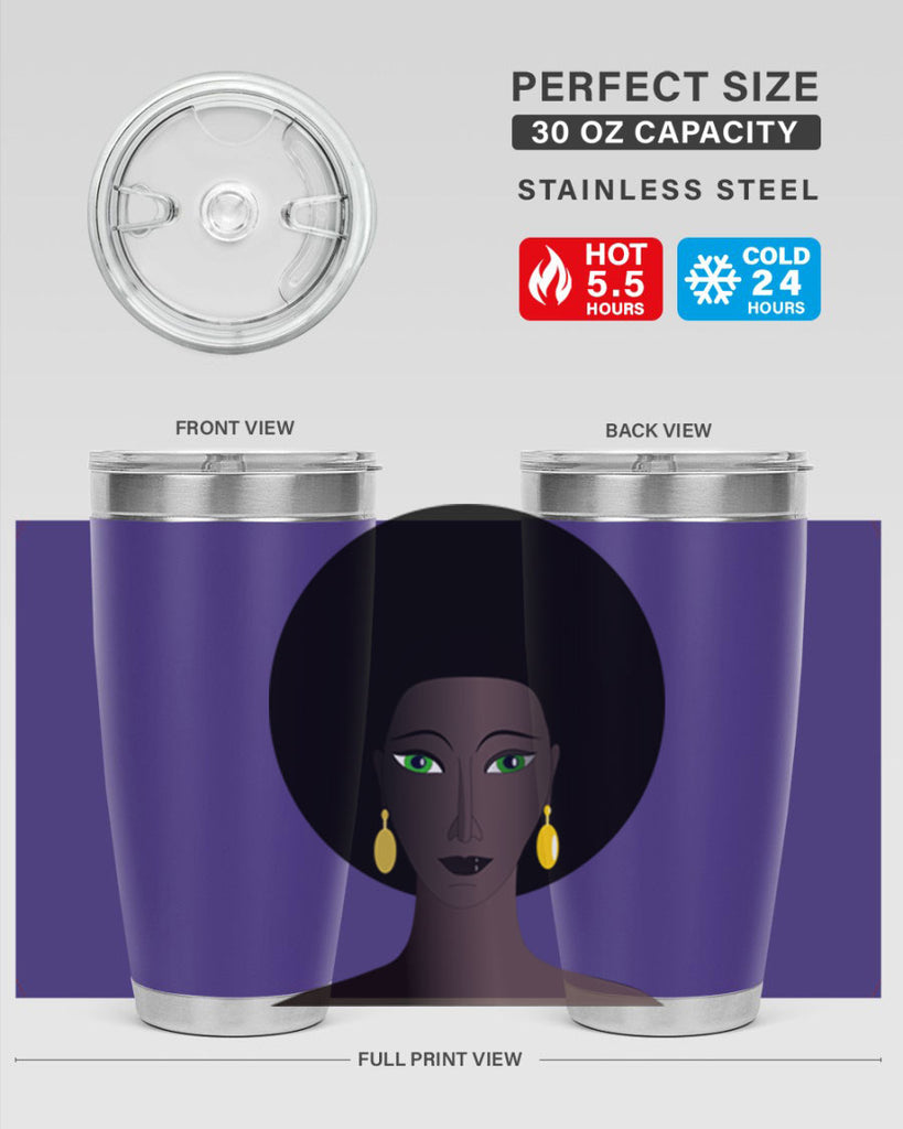 machovka black woman with green eyes 27#- women-girls- Tumbler