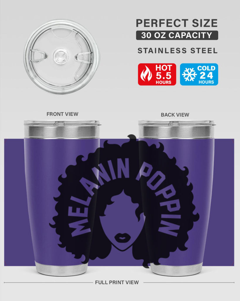 melanin poppin 26#- women-girls- Tumbler
