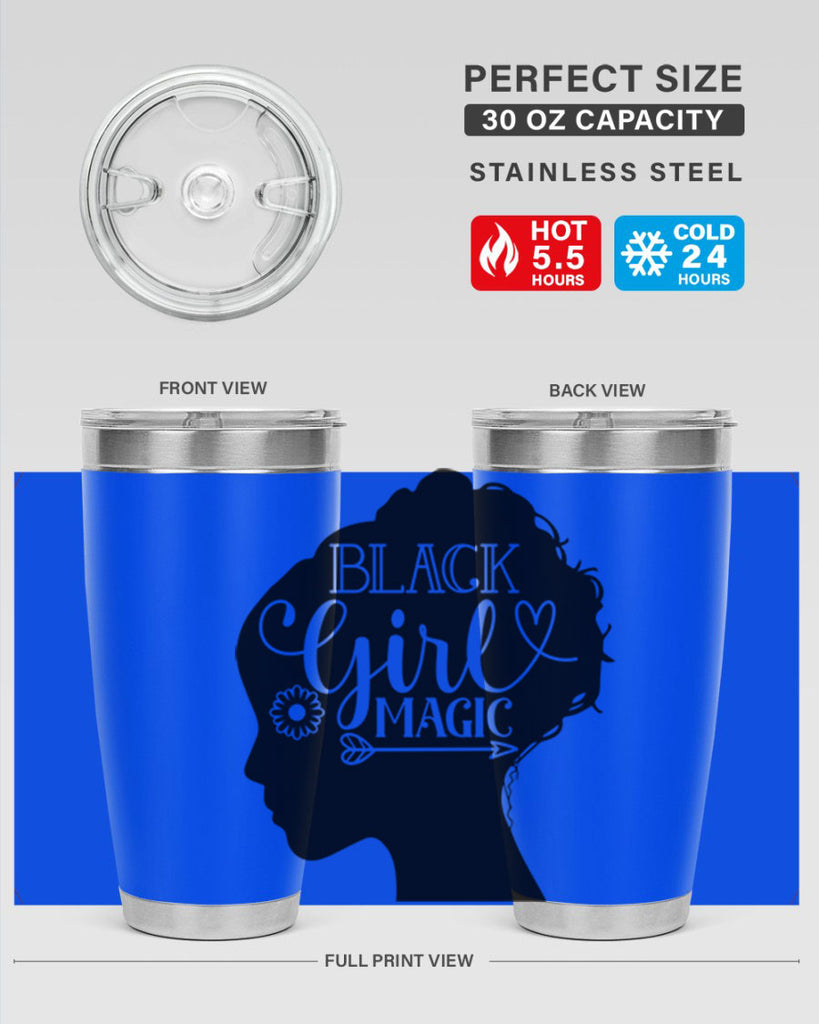 Black girl magic Style 59#- women-girls- Tumbler