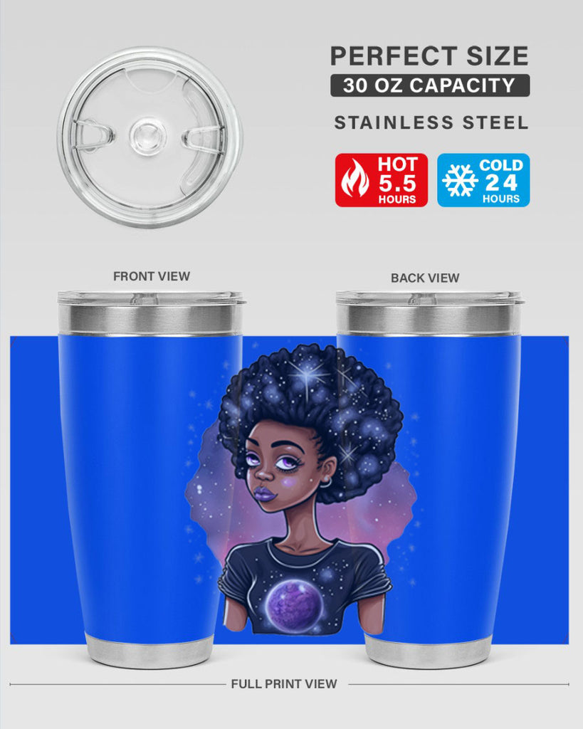 Sparkling Black Girl Design 11#- women-girls- Tumbler