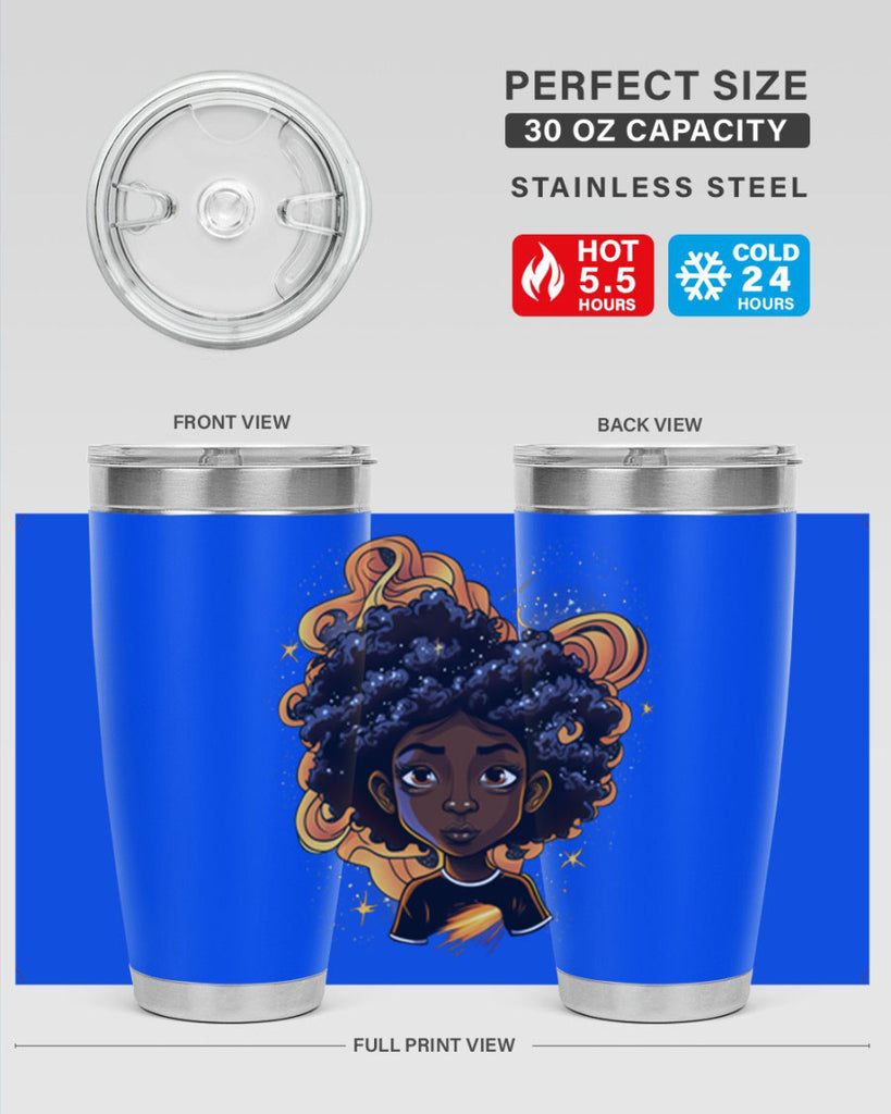 Sparkling Black Girl Design 12#- women-girls- Tumbler