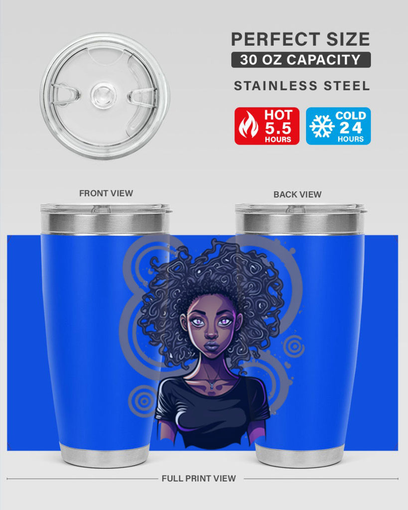 Sparkling Black Girl Design 14#- women-girls- Tumbler