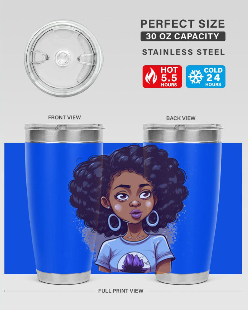 Sparkling Black Girl Design 20#- women-girls- Tumbler