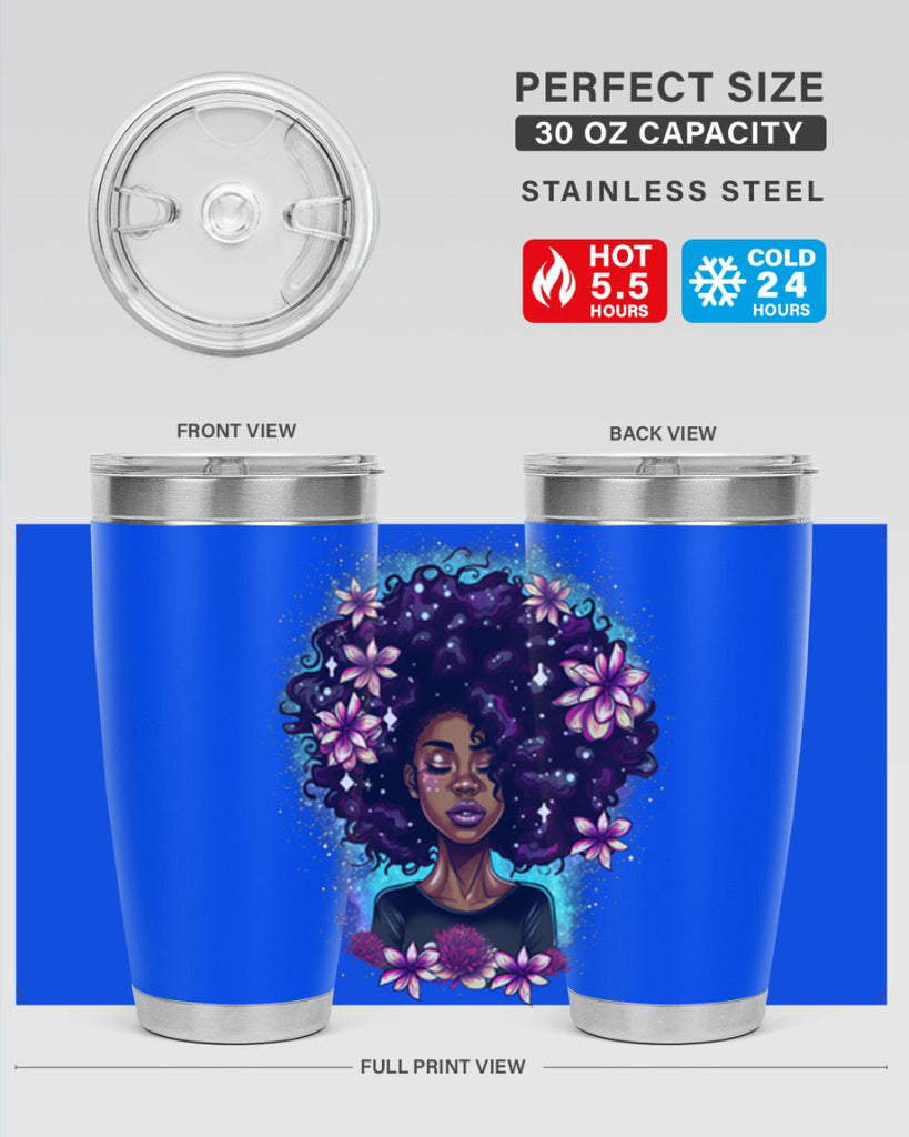 Sparkling Black Girl Design 3#- women-girls- Tumbler
