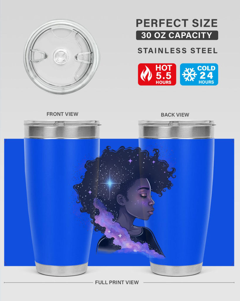 Sparkling Black Girl Design 4#- women-girls- Tumbler