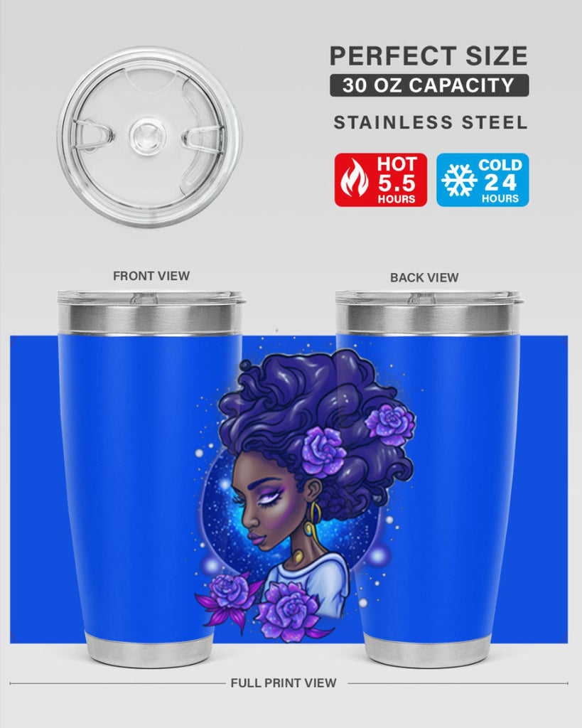 Sparkling Black Girl Design 7#- women-girls- Tumbler