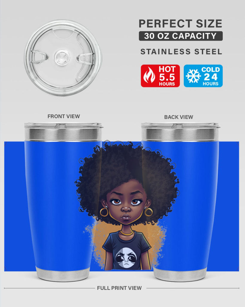 Sparkling Black Girl Design 8#- women-girls- Tumbler